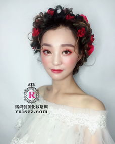 打造甜美的新娘造型 影楼鲜花新娘造型